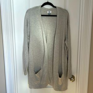 Old Navy Soft Grey Open Front Cardigan